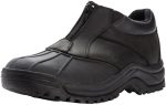 Mens Round Toe Zippered Snow Casual Boots Ankle - Black, Brown