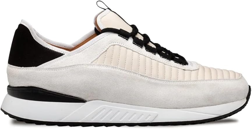 51LcgXrpn7L._AC_SL1000_.jpg Nappa & Suede Sneaker – Men’s Luxury Athletic-Inspired Casual Sneaker with Quilted Nappa Leather & Rubber Sole – Handmade in Spain - Image 1
