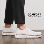 Mens Boat Loafers Slip-on Casual Mesh Walking Shoes Business Oxfords Sneakers Work Lightweight Comfortable Soft Sole - Image 2