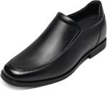 Men's Invisible Height Increasing Loafers | 2.76 Inch Elevator Shoes | Genuine Leather Lining | Slip-On for Business Casual & Formal Wear