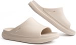 QIGEGE Cloud Slides Sandalsfor Men, Comfort Platform Lightweight Slippers Slides, Foam Shower House Slippers Summer Open Toe Recovery Sandals for Indoor and Outdoor