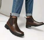 Men's Chelsea Boots Wide, Square Toe Dress Slip-On Ankle Boots - Image 2