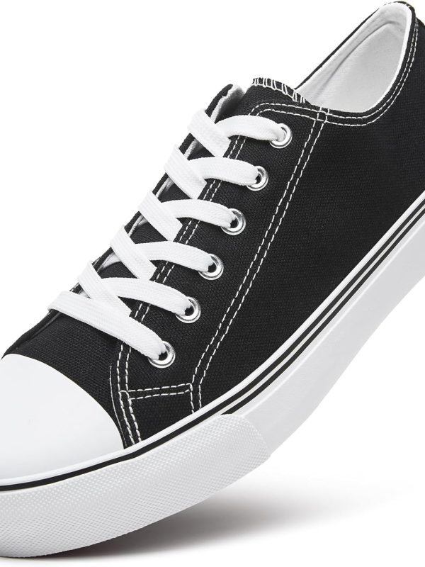 Mens Classic Casual Shoes,Lace-up Fashion Sneakers,Low Top Canvas Sneakers for Men