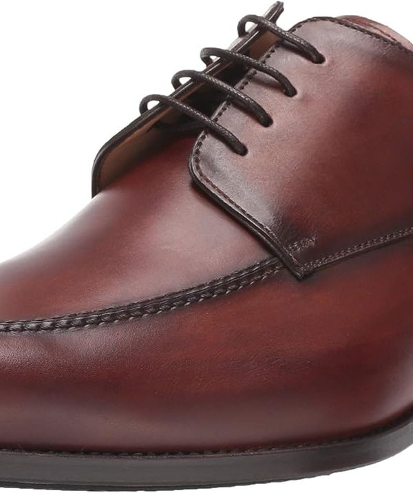 Men’s Hand-Finished Italian Calfskin Derby with Memory Foam Insole & Leather/Rubber Sole – Handmade in Spain